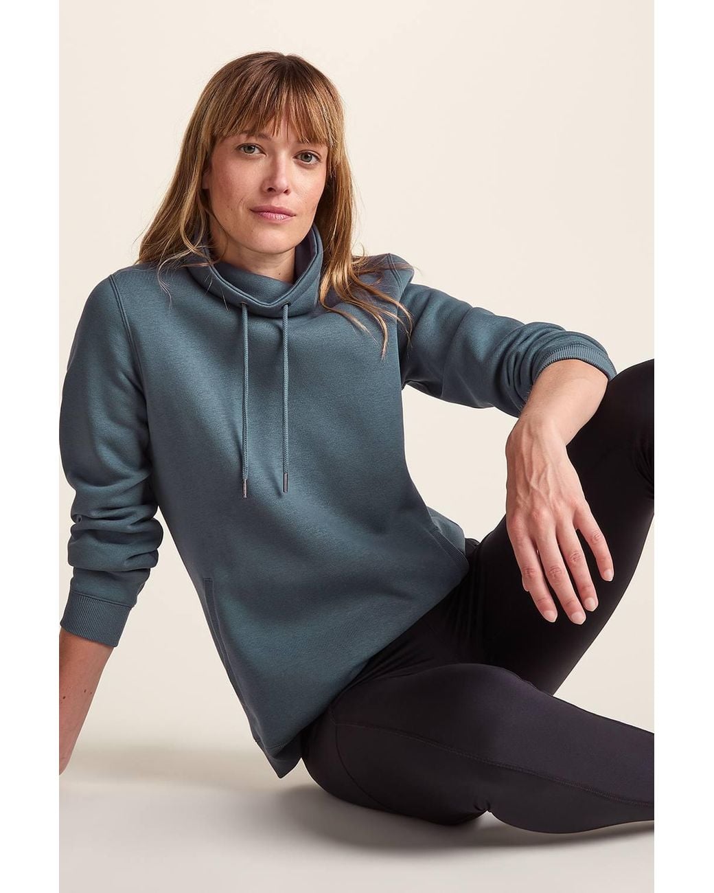 TOG24 Blue 'Abigail' Supersoft Funnel Neck Sweat