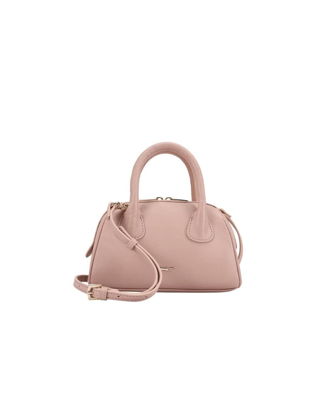 Paul Costelloe Pink Astria Leather Crossbody Bag