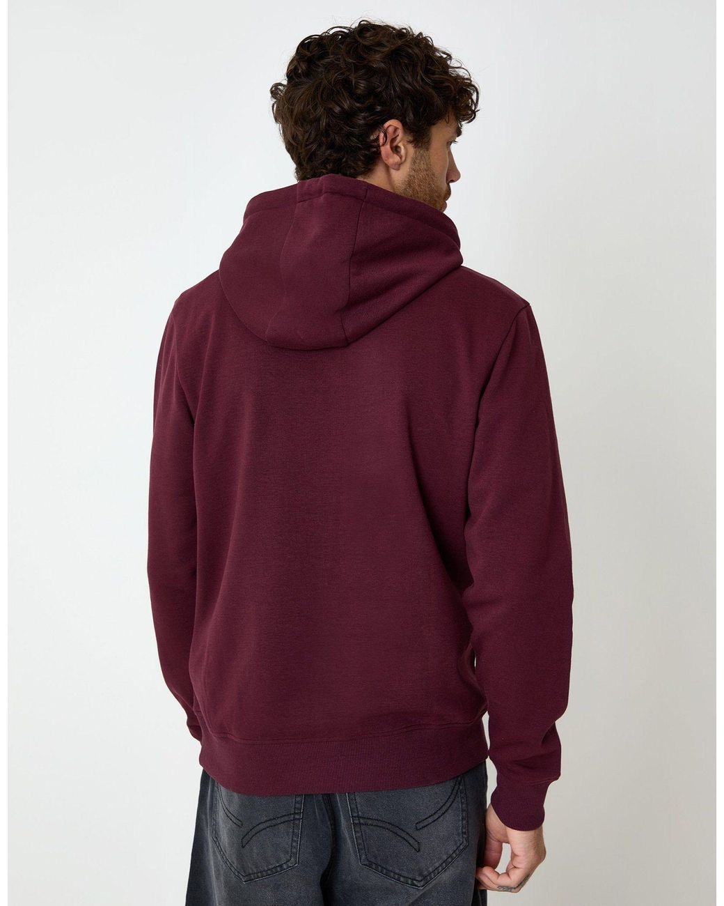 Threadbare Red Cotton Blend 'Clementine' Hoody for men
