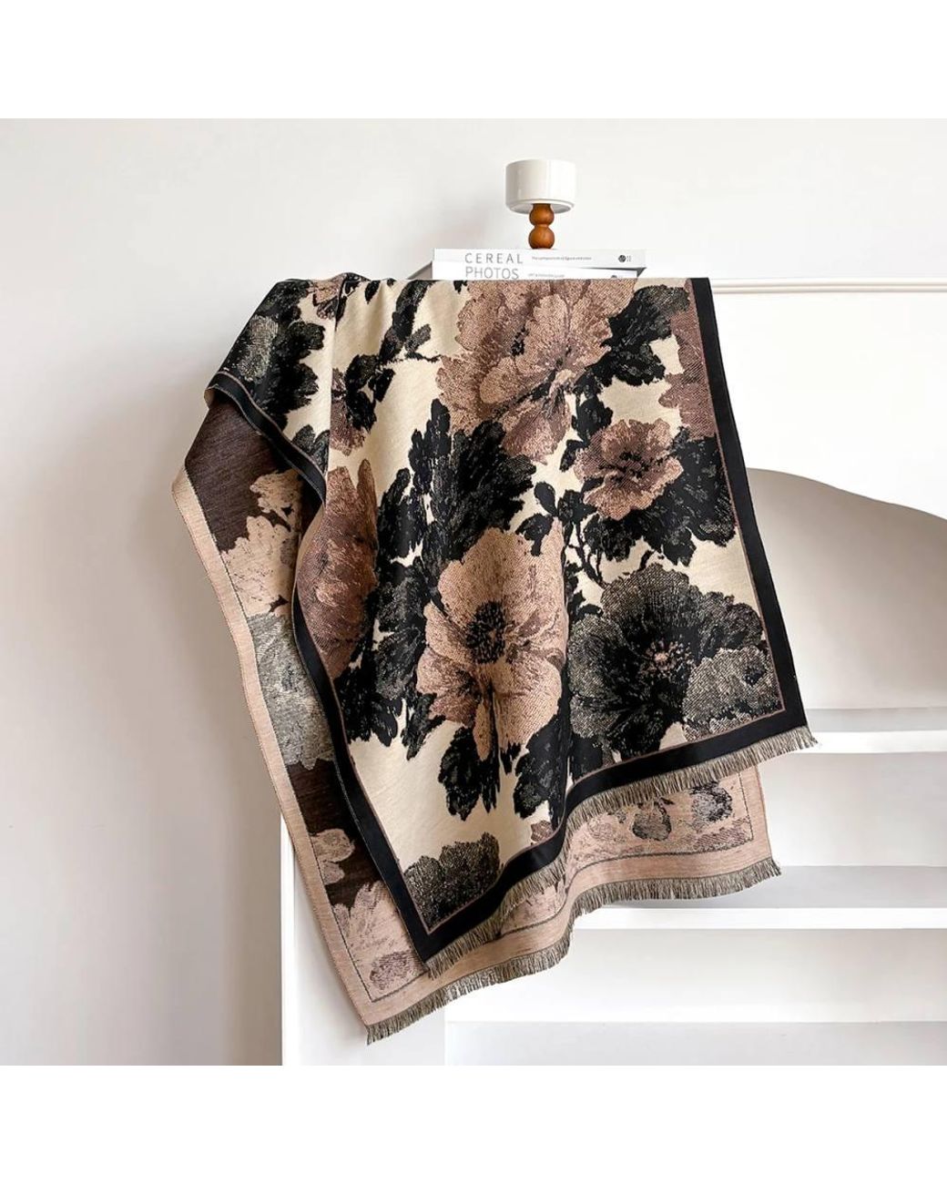 Lemon Daisy Accessories Brown Shirin Autumn Winter Scarf