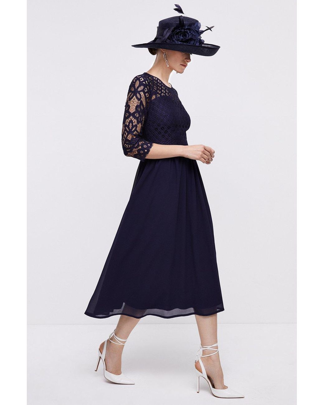 Coast navy lace dress cheap
