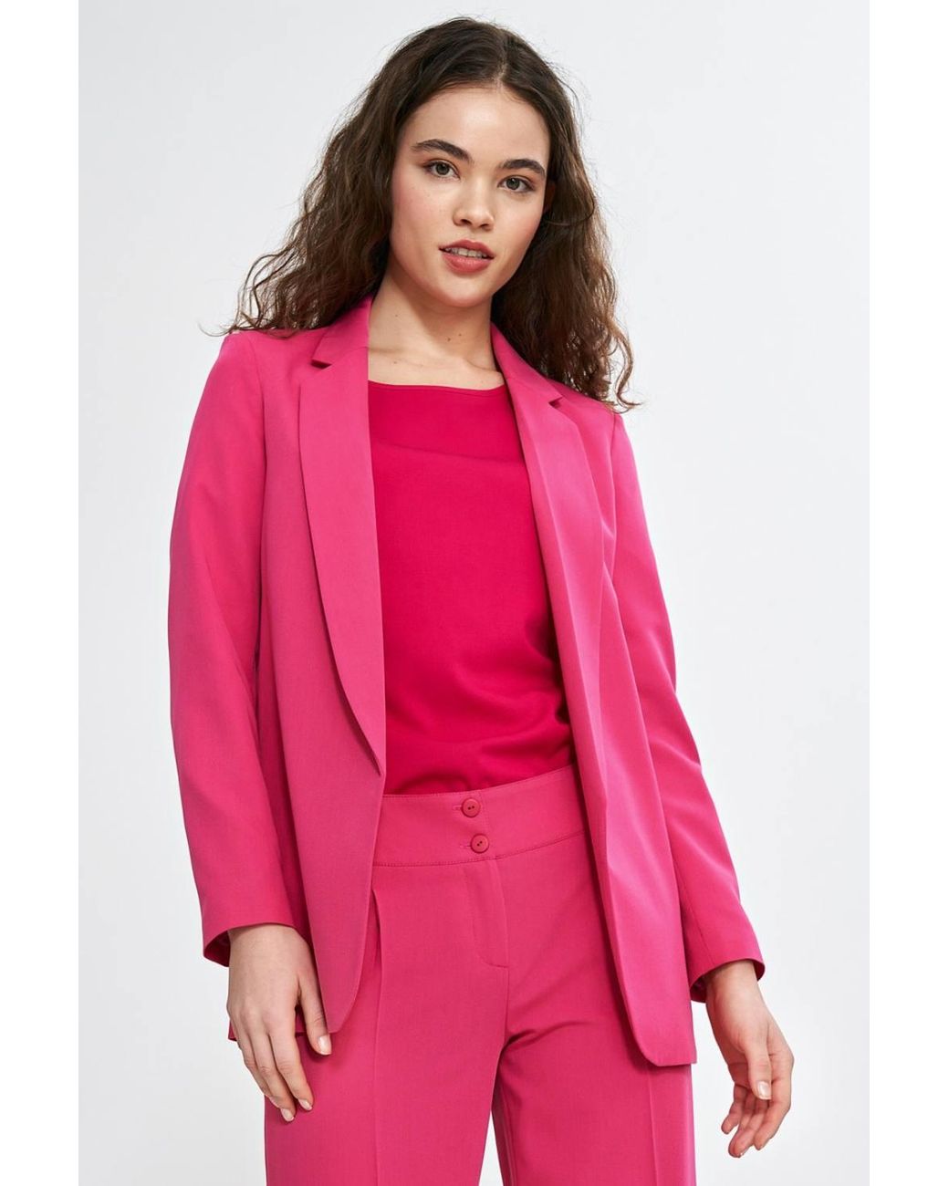 Love Lace Pink Everyday Viscose Relaxed Blazer