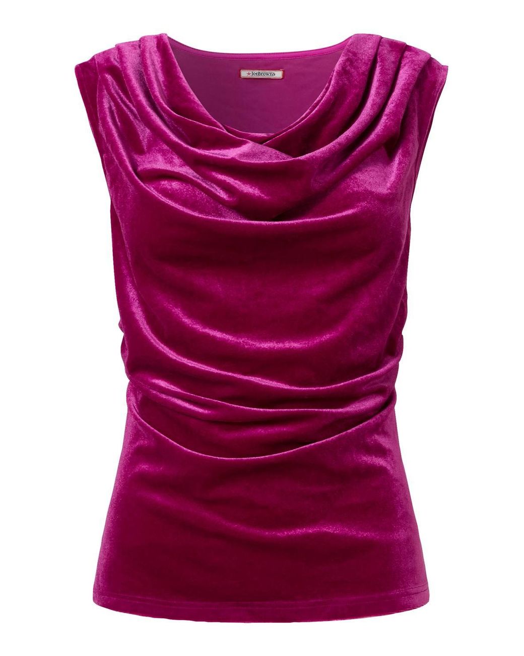 Joe Browns Pink India Velour Cowl Neck Top