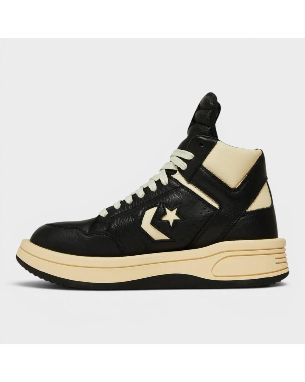 Converse Black Rick Owens Drkshdw Turbowpn Mid Cloud Cream for men