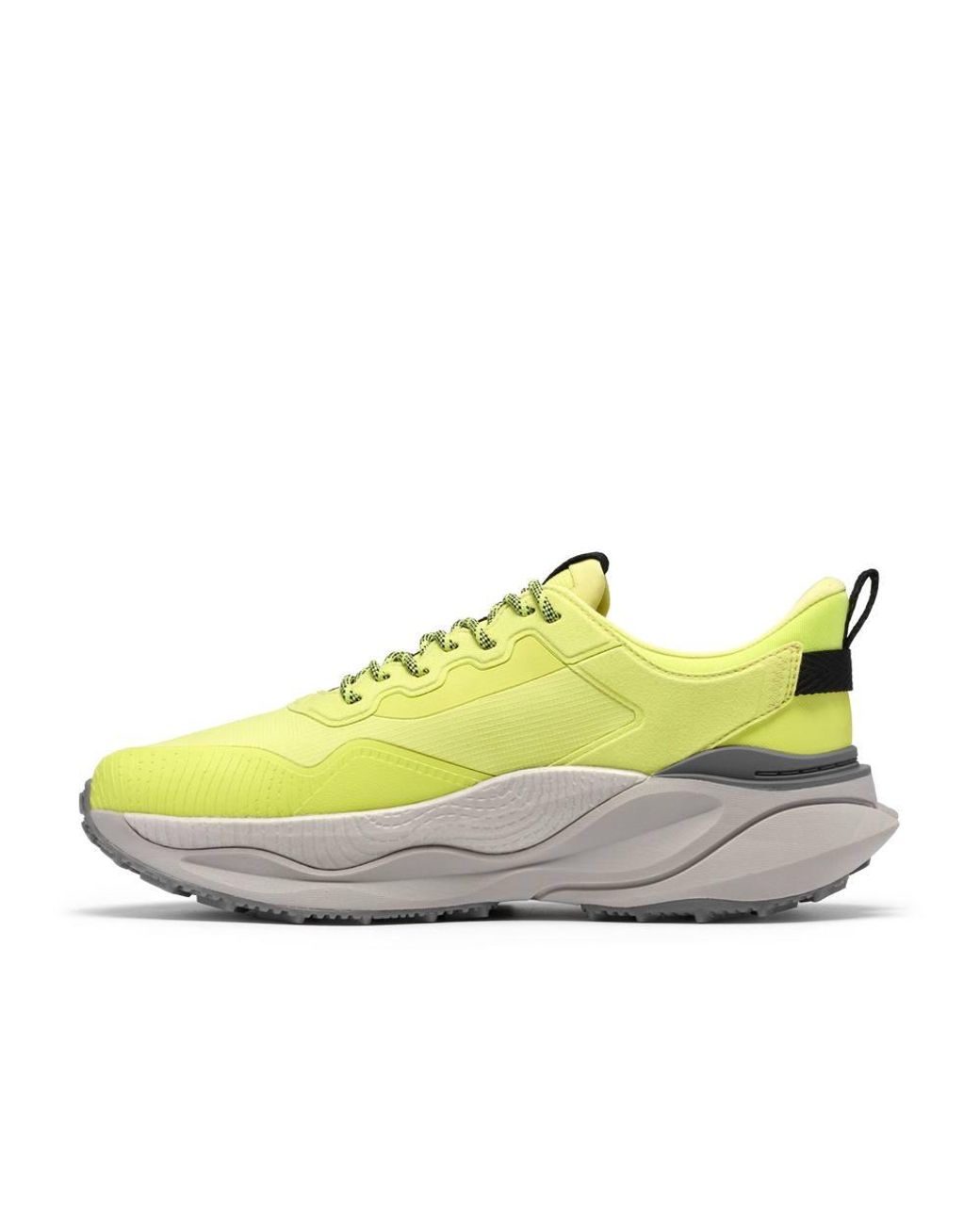 Clarks Yellow Pace Trail Go Waterproof Lime Combination Trainers, Walking for men