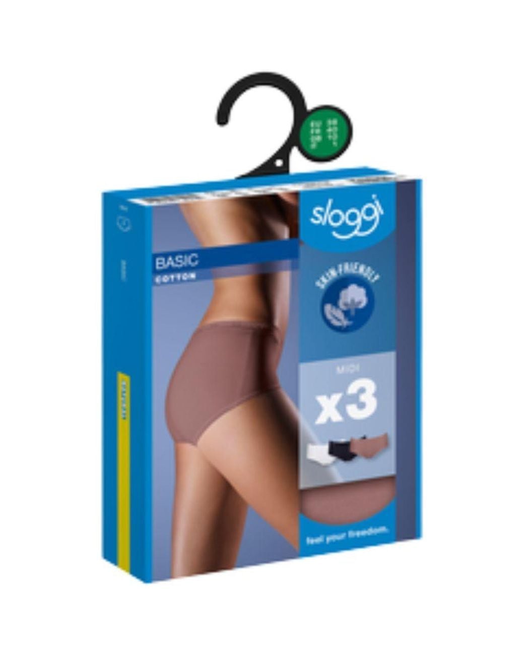 Sloggi Blue Basic+ Midi 3 Pack Briefs