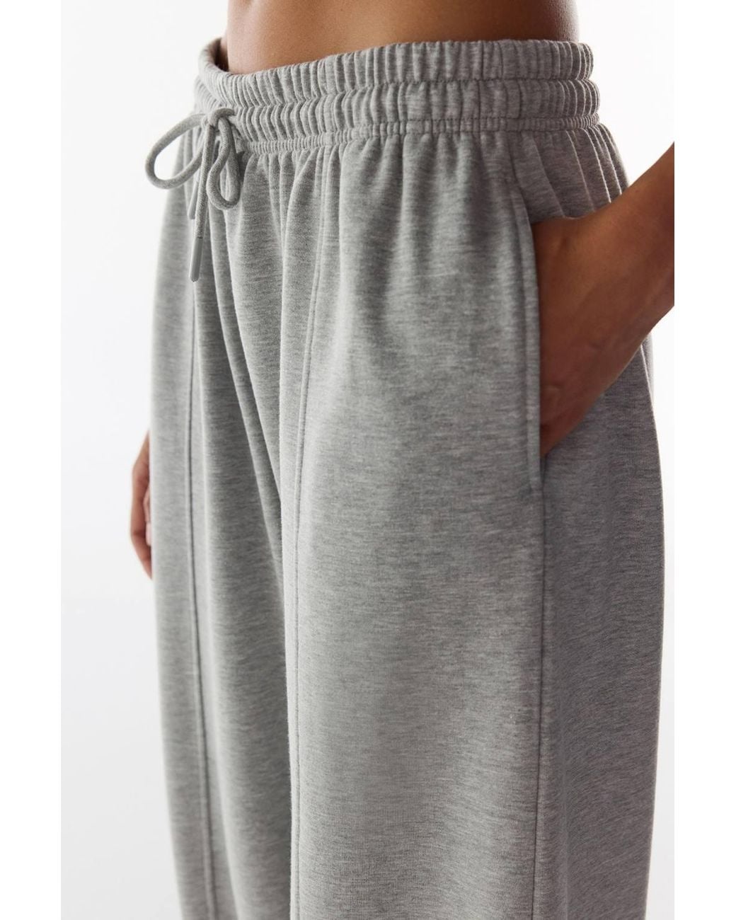 Penti Pink Stitch Detail Brushed Balloon Cut Sweatpants