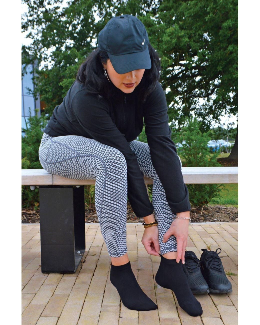 Sock Snob Black 4 Pack Luxury Bamboo Low Cut Trainer Socks
