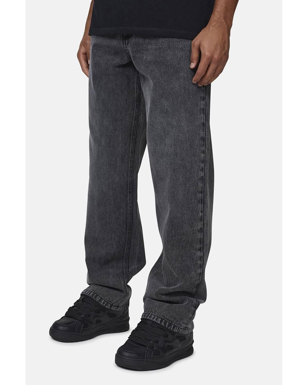 Good For Nothing Blue Baggy Vintage Wash Denim Jeans for men