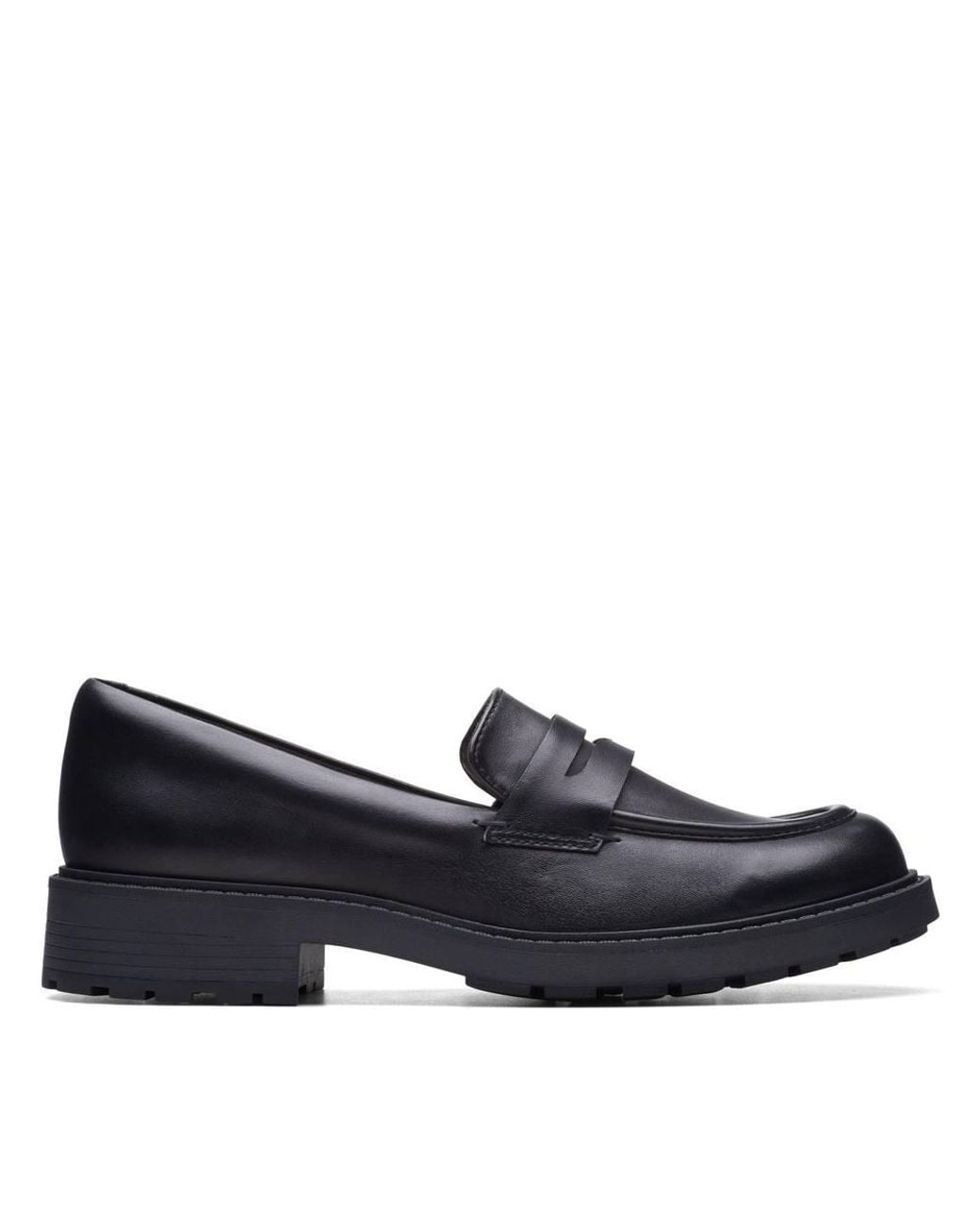 Clarks Blue Orinoco 2 Penny Loafer Leather Loafers, Slip Ons