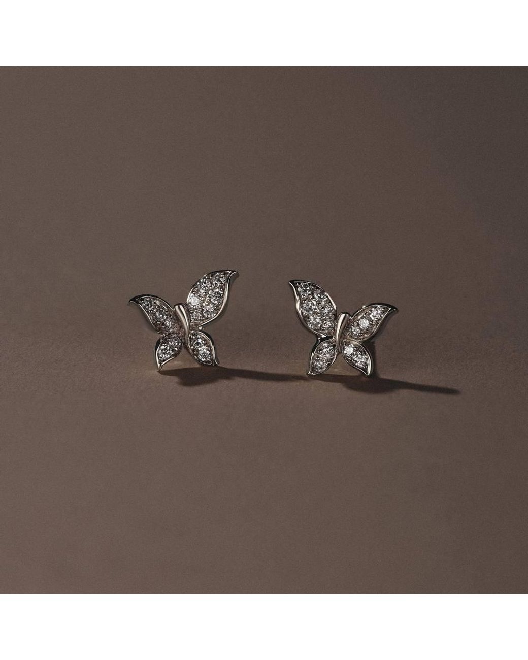 The Diamond Store Metallic Papillon 0.15Ct Lab Diamond Stud Earrings