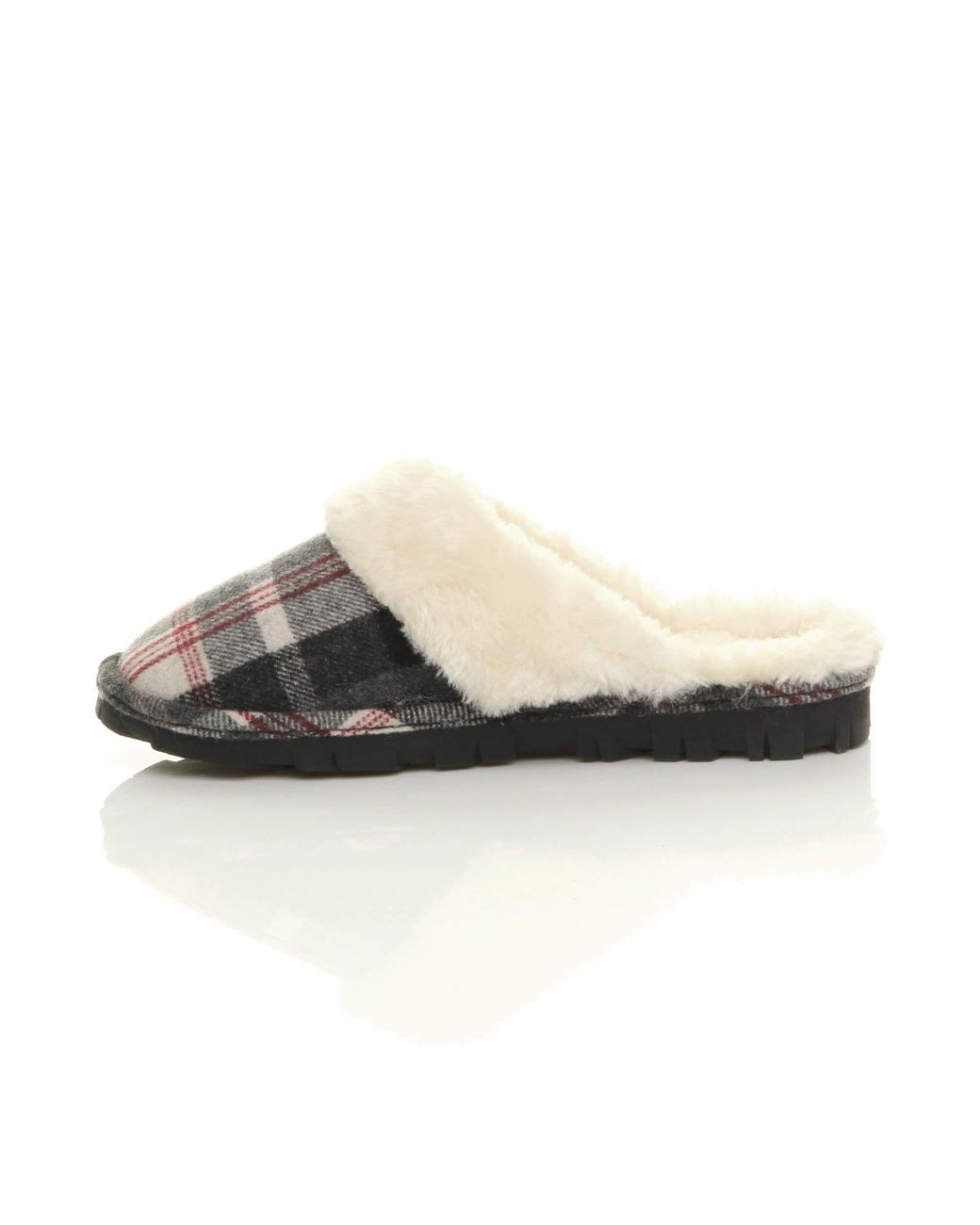 AJVANI Black Flat Heel Slippers
