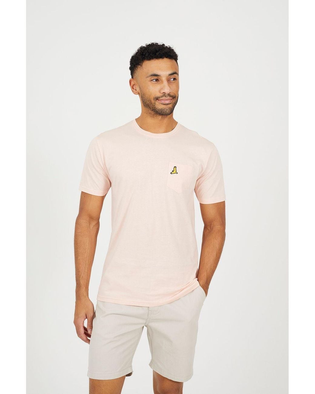 Brave Soul Blue 3-Pack Crew Neck T-Shirts for men