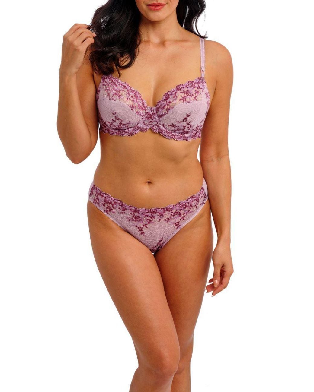 Wacoal Pink Embrace Lace Bikini Brief