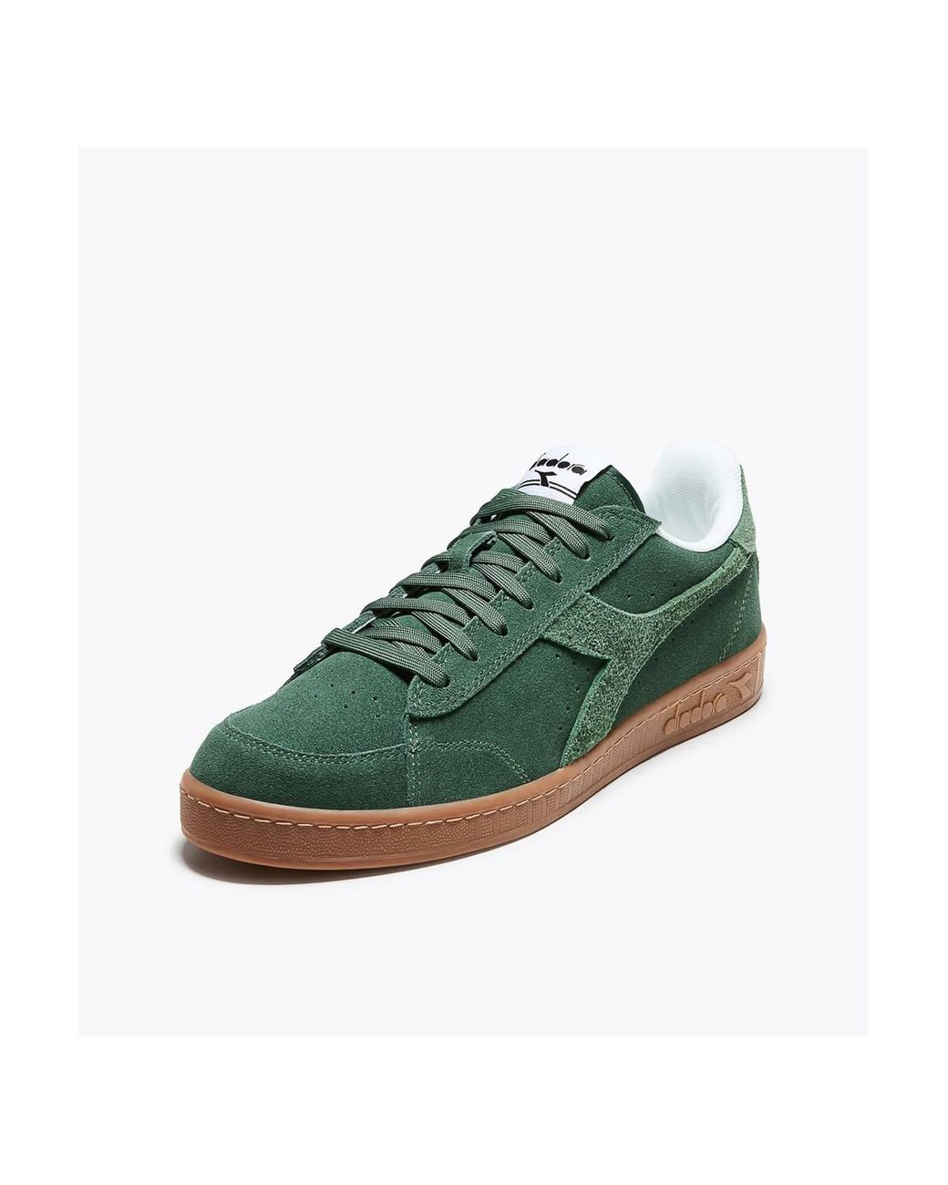 Diadora Green Game Low Suede Trainer Dark Ivy
