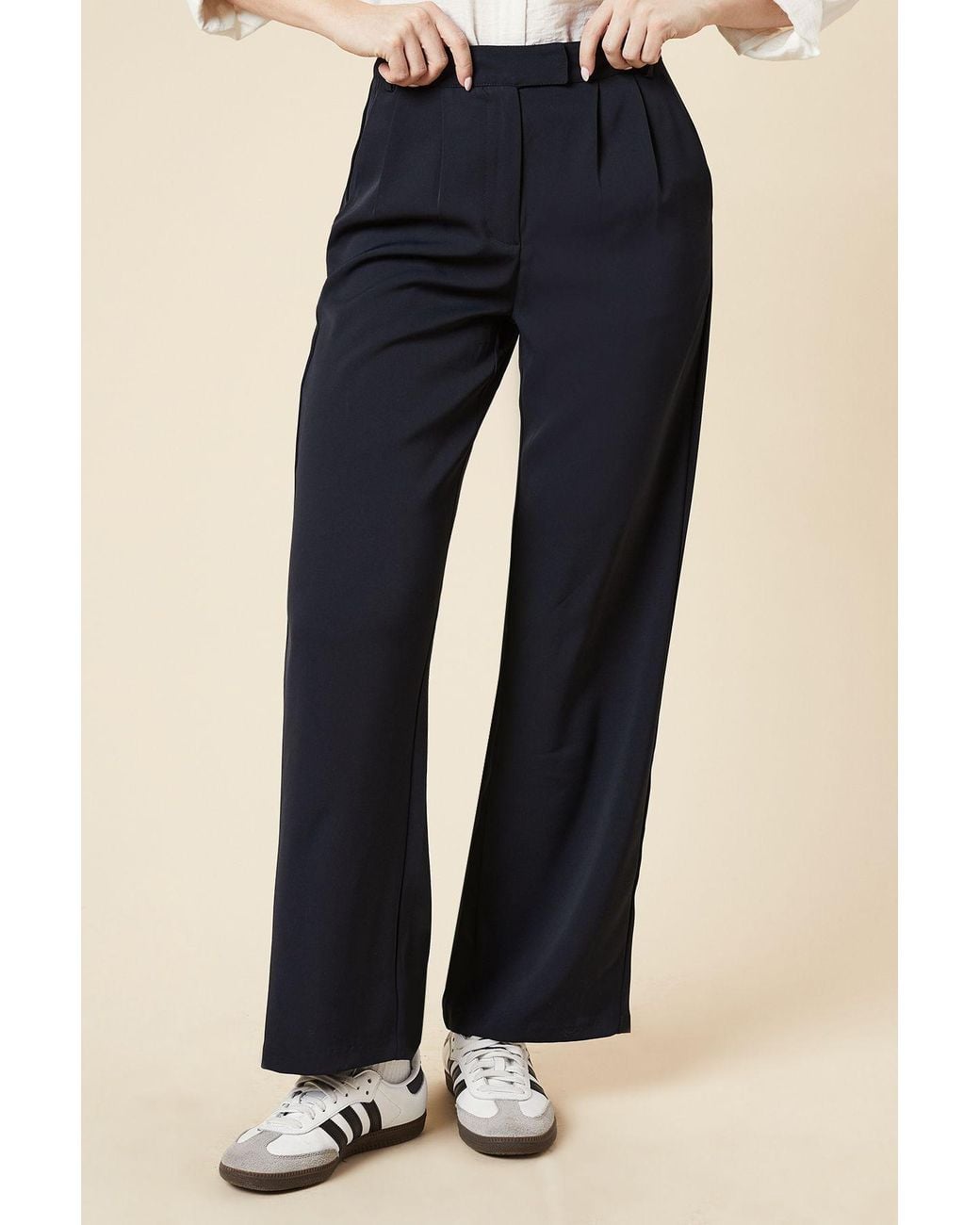 Dorothy Perkins Blue Straight Leg Trouser