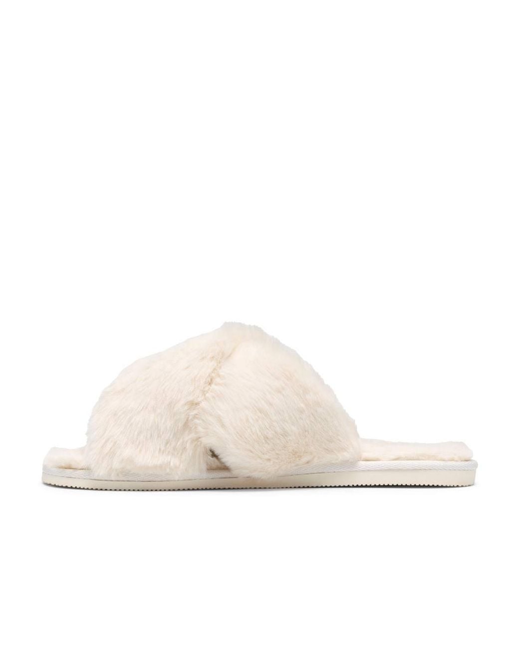 Clarks Natural Myra Mule Cream Slip Ons, Slippers