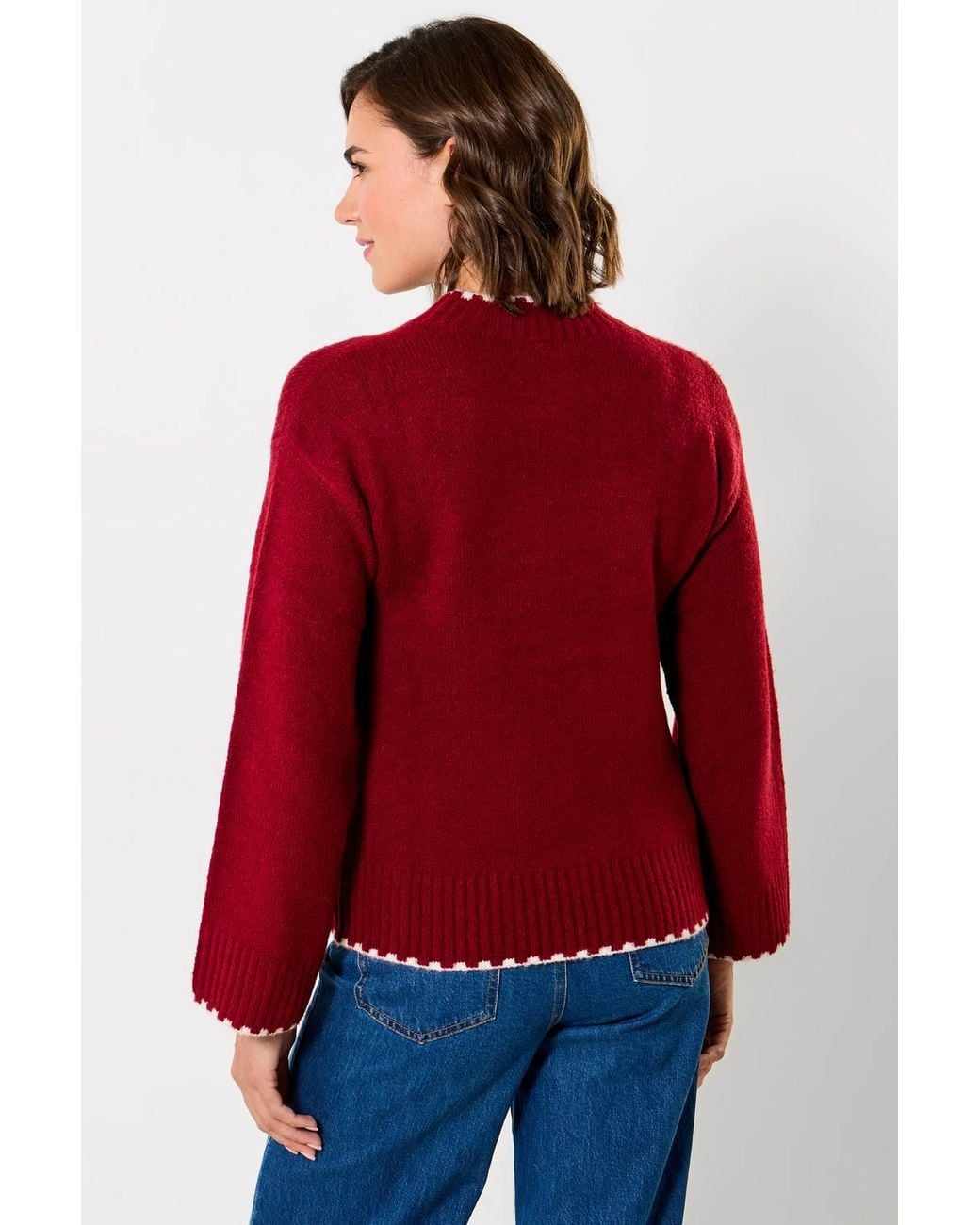 Joe Browns Red Make A Statement Swan Jumper