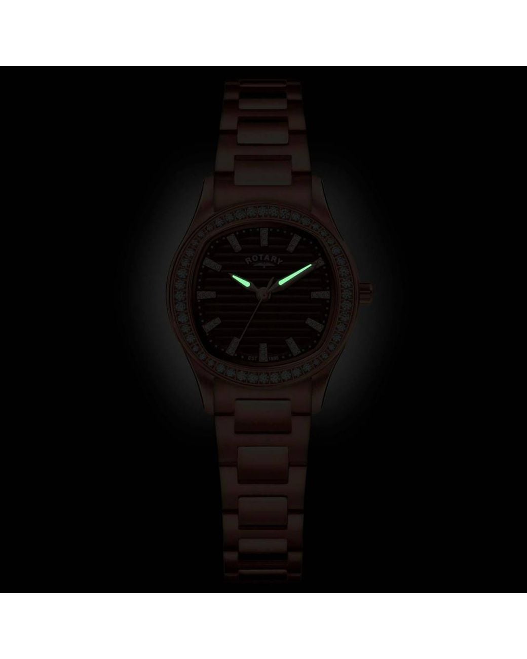 Rotary Metallic Rlb10020-16 Heritage 28Mm Quartz Watch