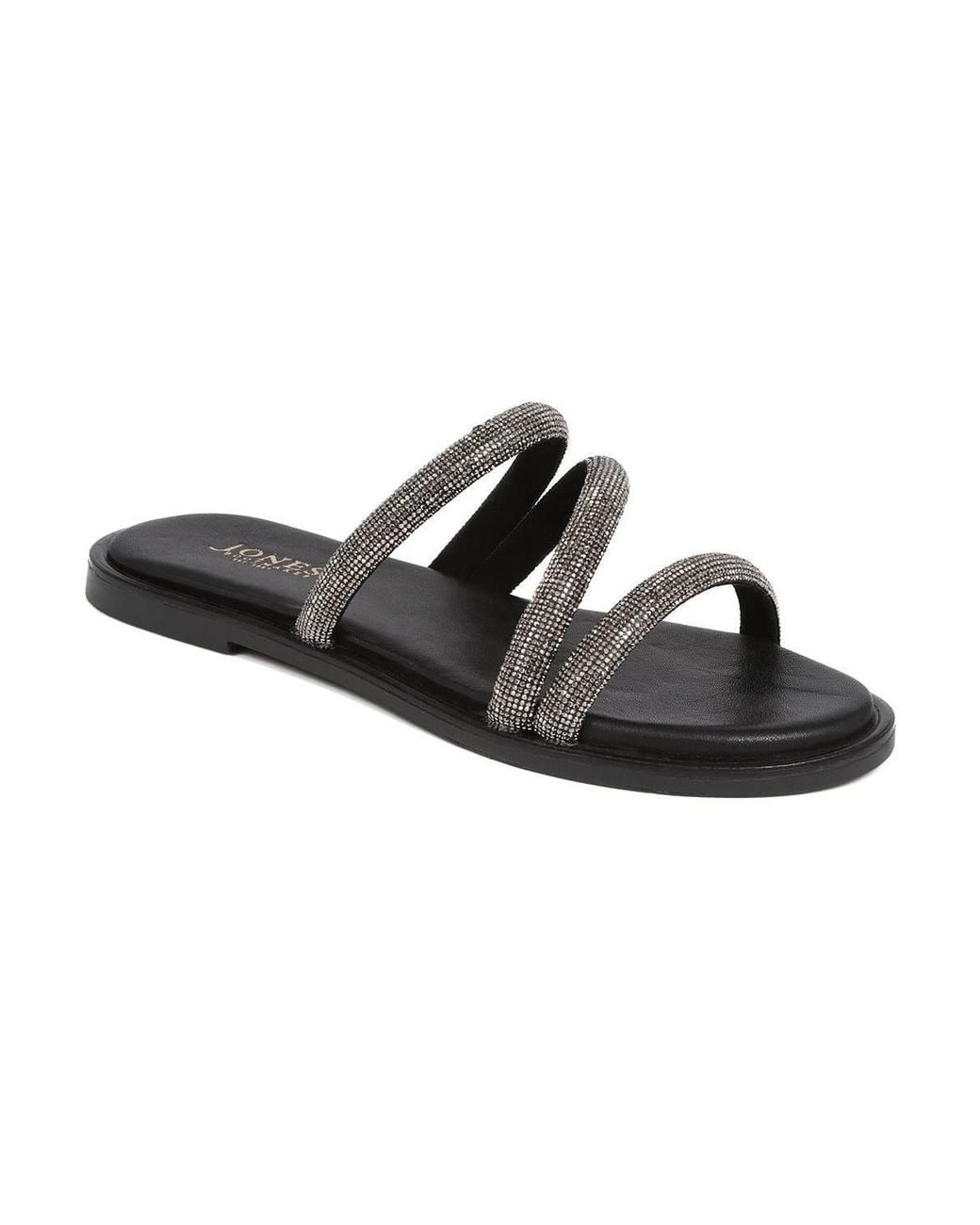 Jones Bootmaker Black Ghita Calf Leather Sandals