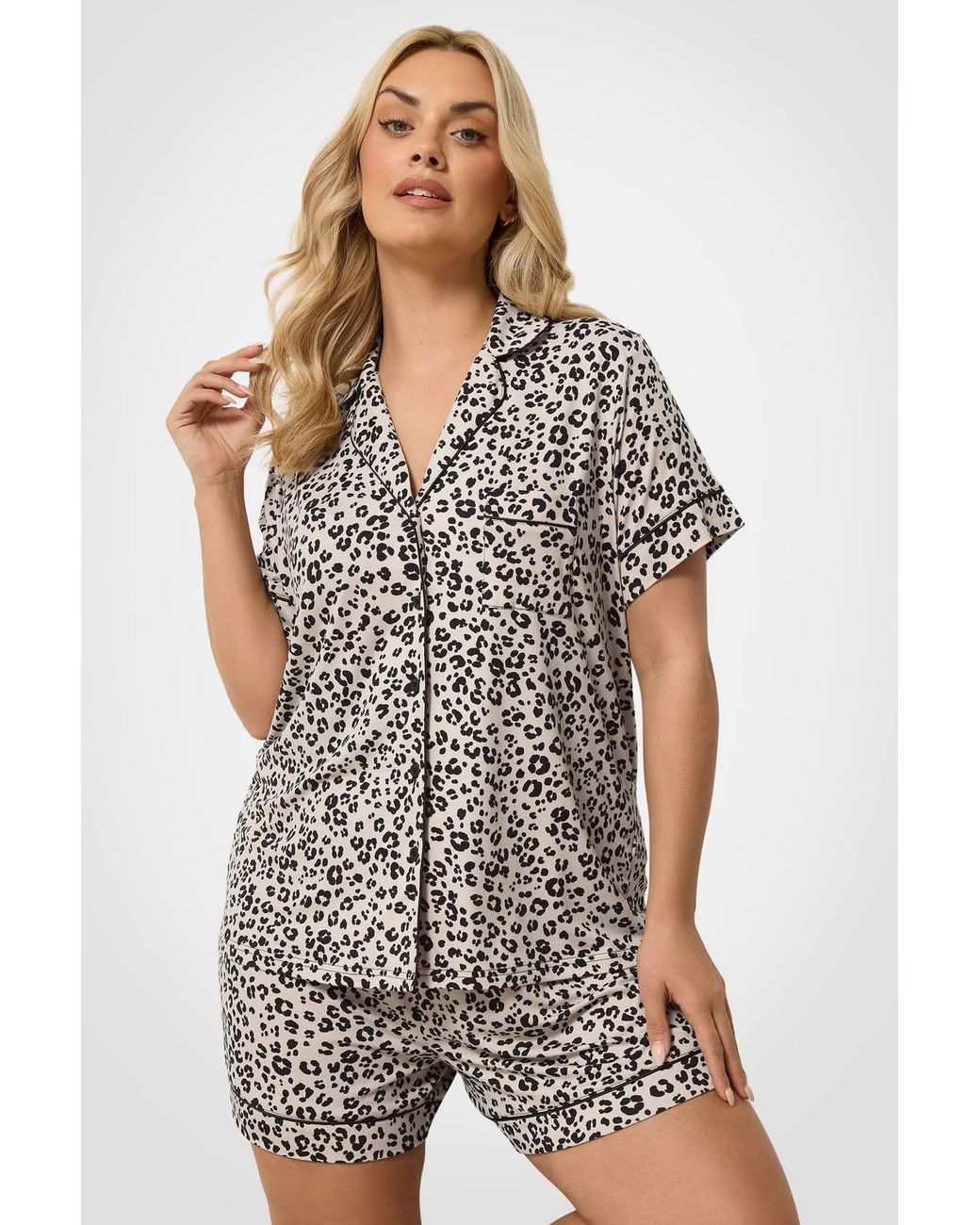 Yours Natural Leopard Pyjama Set