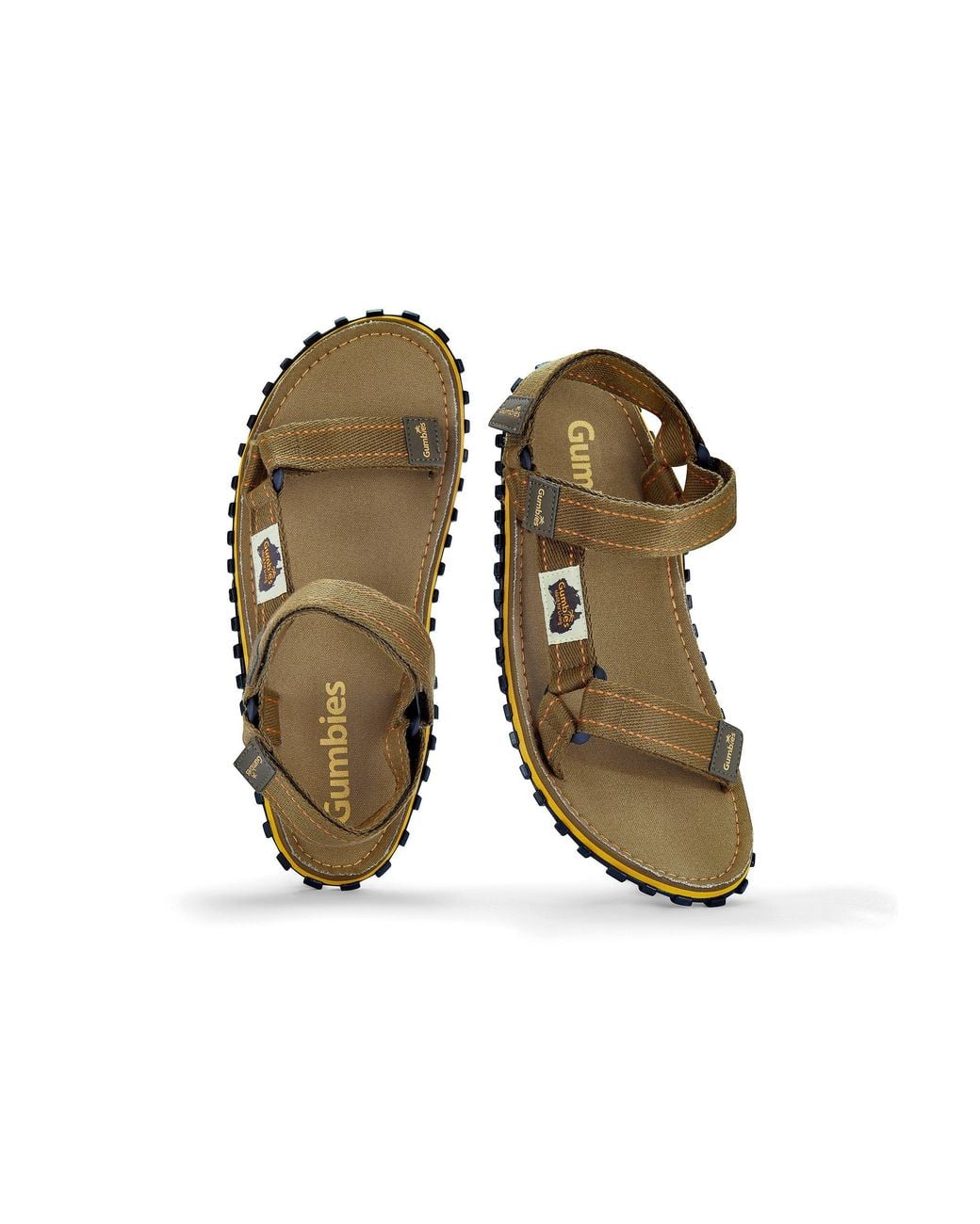 Gumbies Brown Tracker Sandals for men