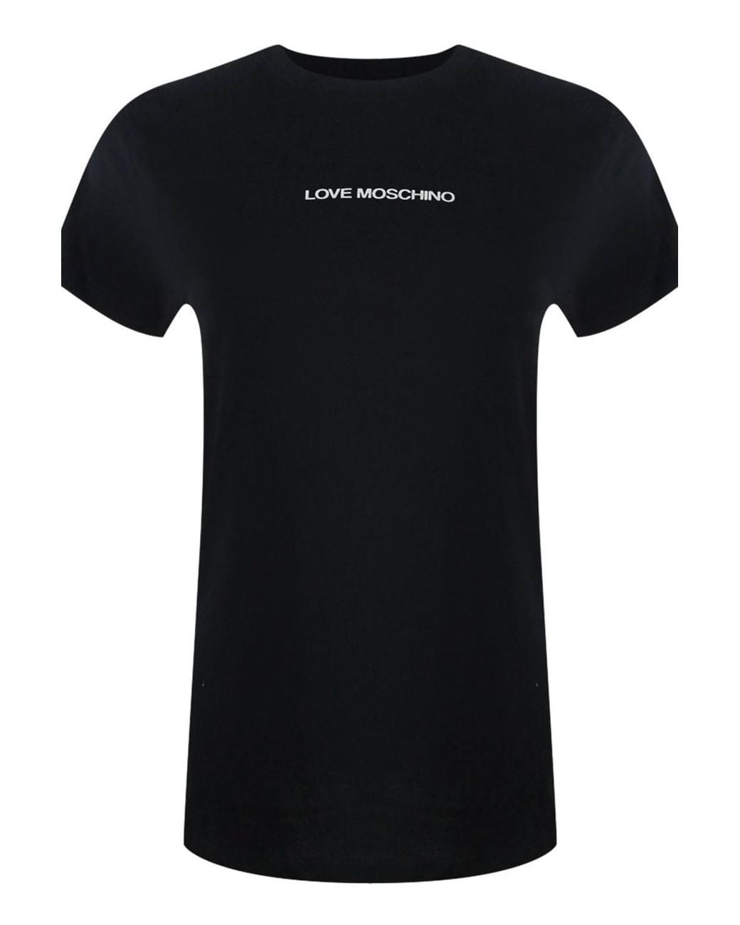 Love Moschino Black Short Sleeve Round T-Shirt