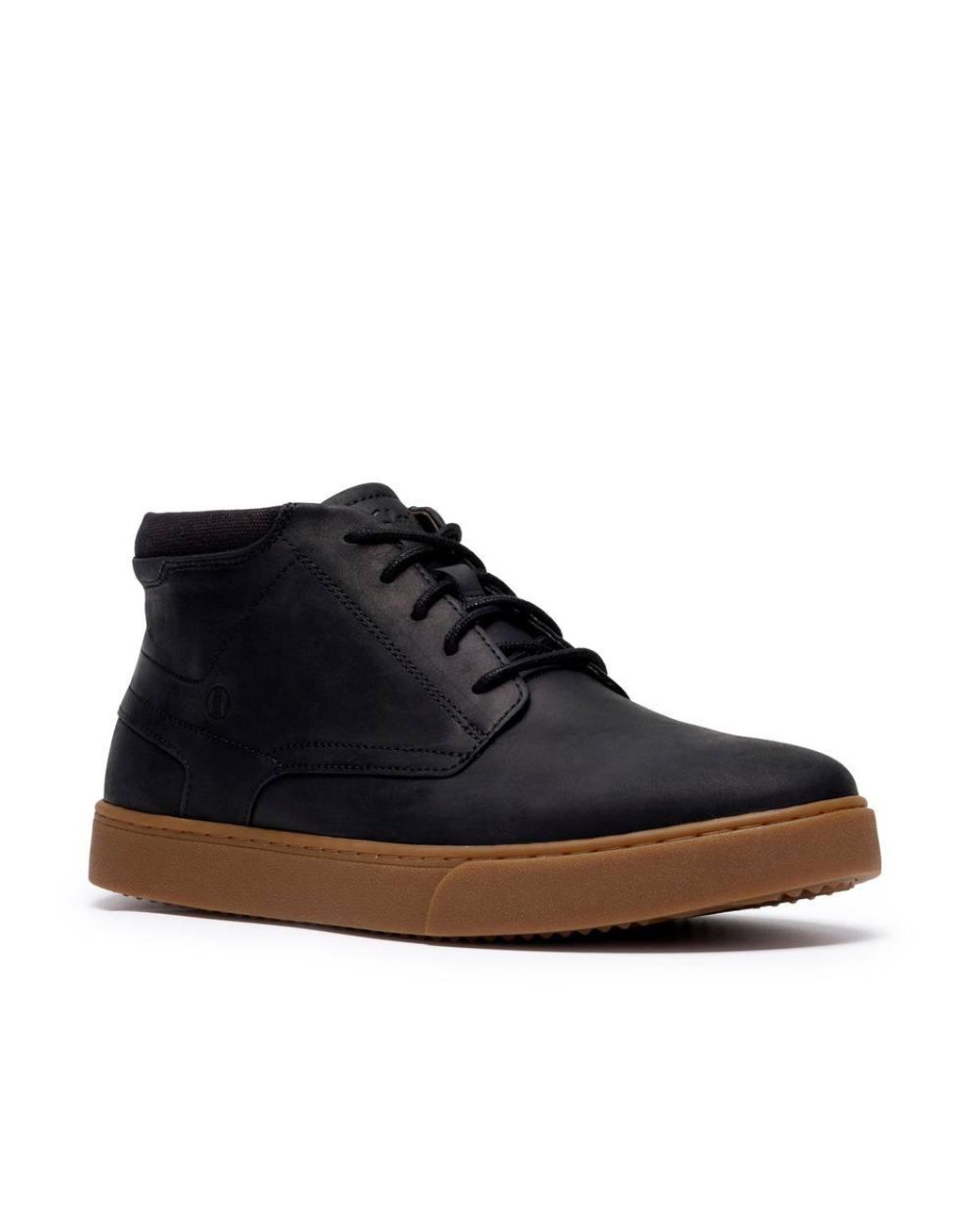 Clarks Blue Lydford Mid Leather Ankle Boots, Lace Up for men