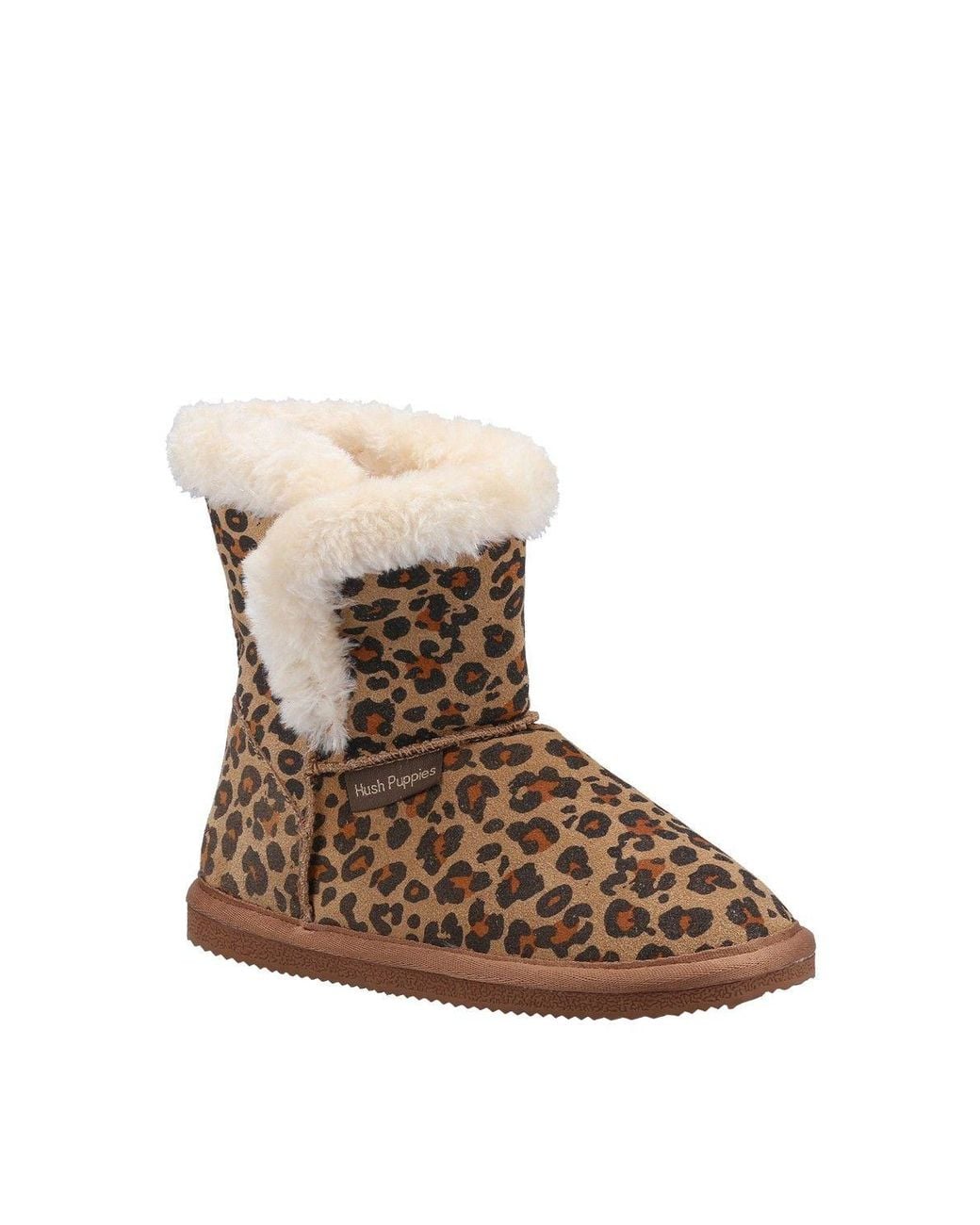Hush Puppies Brown 'Ashlynn' Suede Slipper Booties