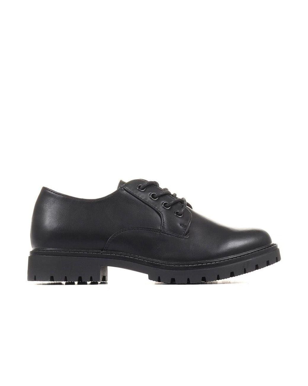 Pavers Black Lightweight Lace Up Shoes