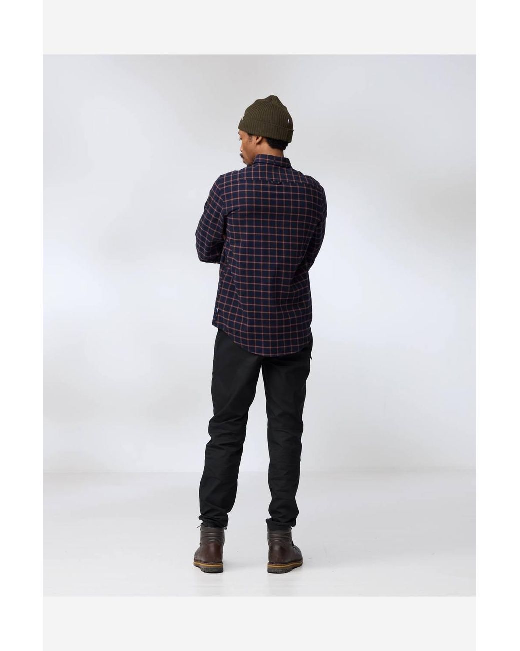 Fjallraven Blue Classic Style Long Sleeve Collared Regular Fit Shirt for men