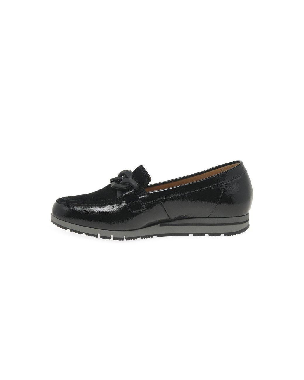Gabor Black 'Bea' Wedge Loafers