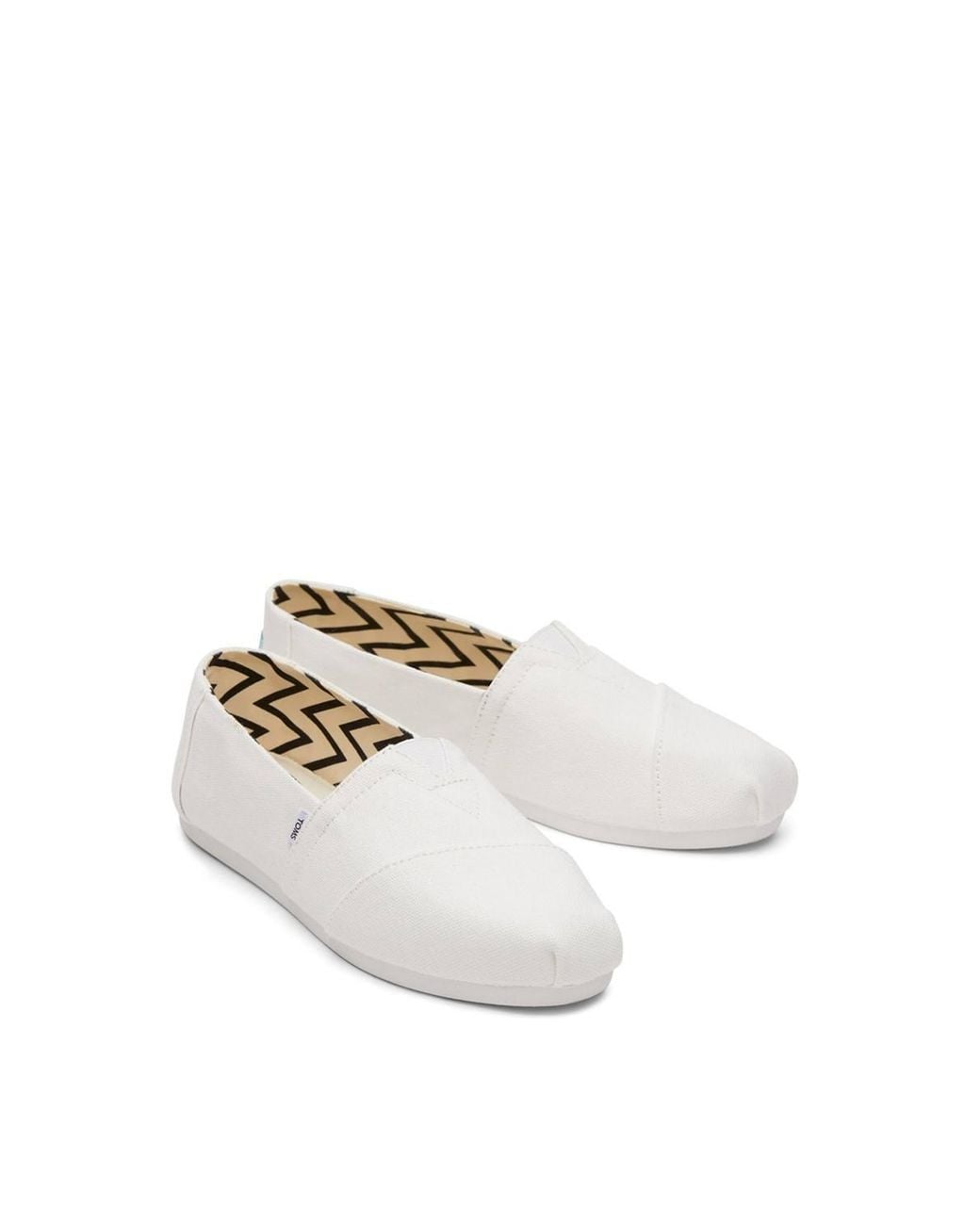 TOMS White Alpargata Slip On Shoe
