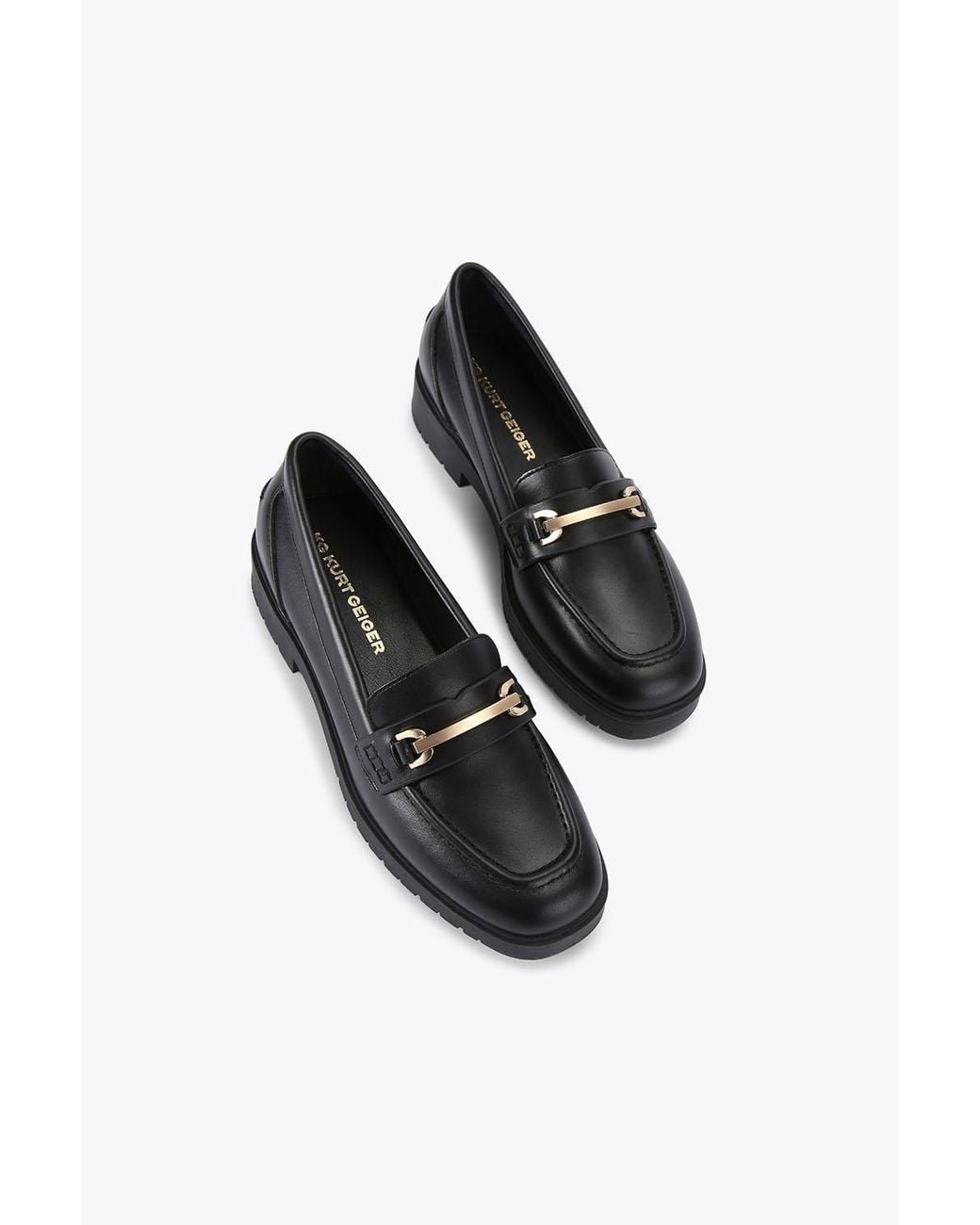 KG by Kurt Geiger Black 'Molly' Leather Flats