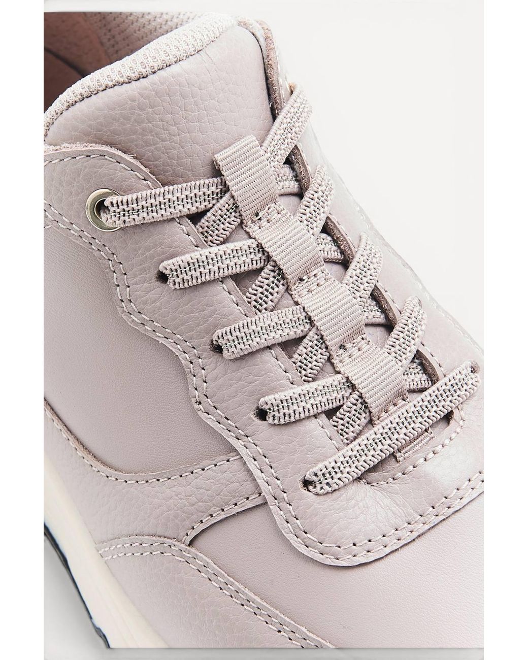 DAMART White Amortyl Leather Trainers