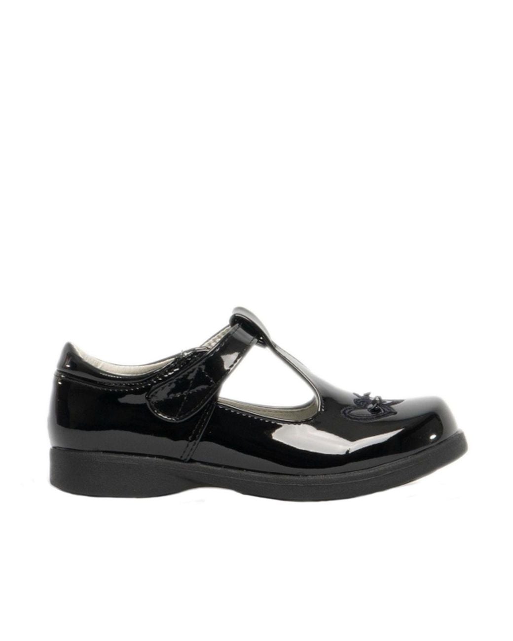Boulevard Black Touch Fastening T Bar Shoes
