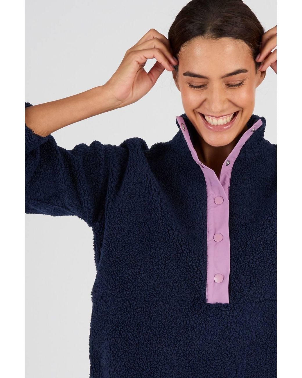 DAMART Blue Cosy Thermal Sherpa Fleece