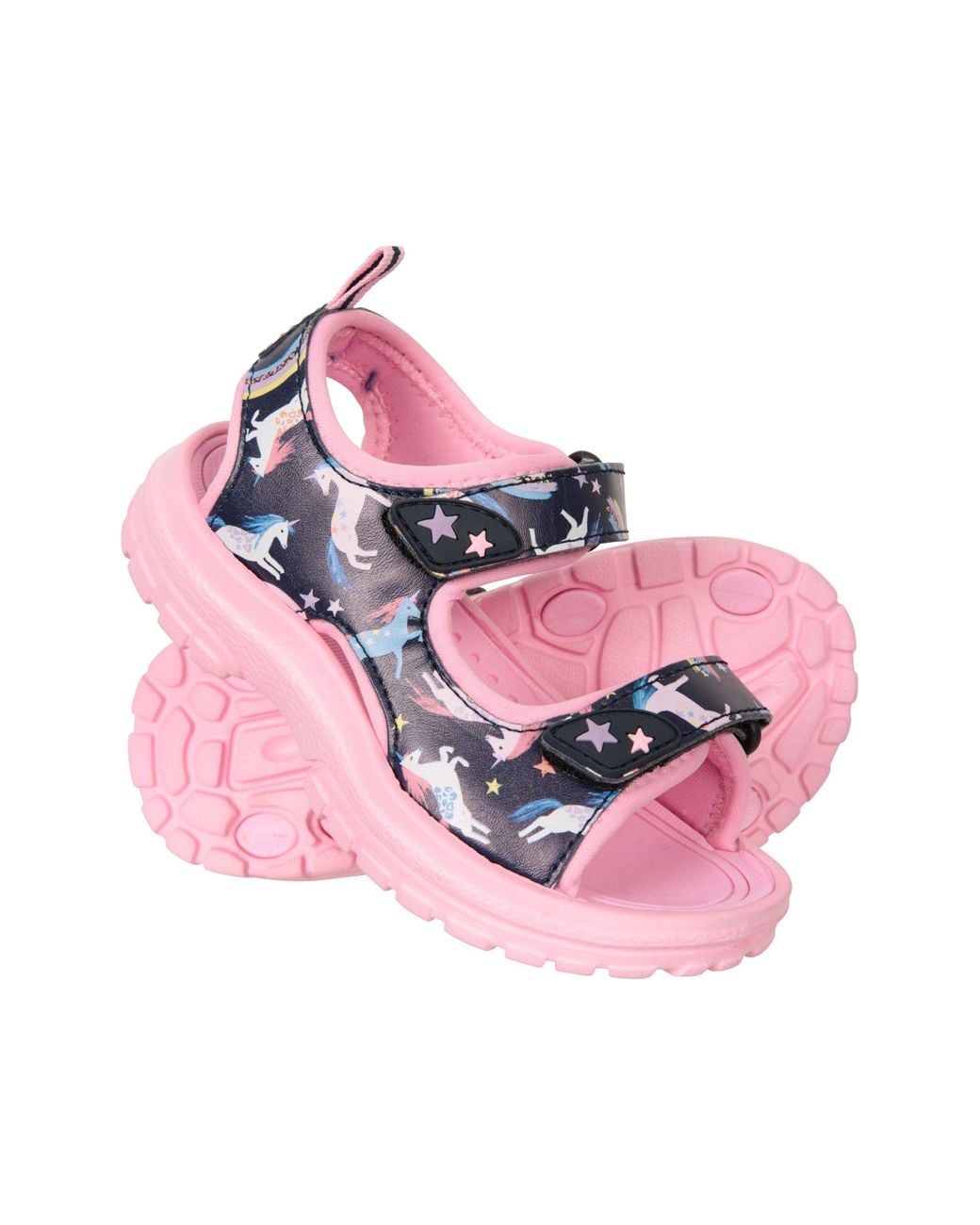 Mountain Warehouse Pink 'Sand' Soft Lined Cushioned Lightweight Open Toe Touch Strap Sandals