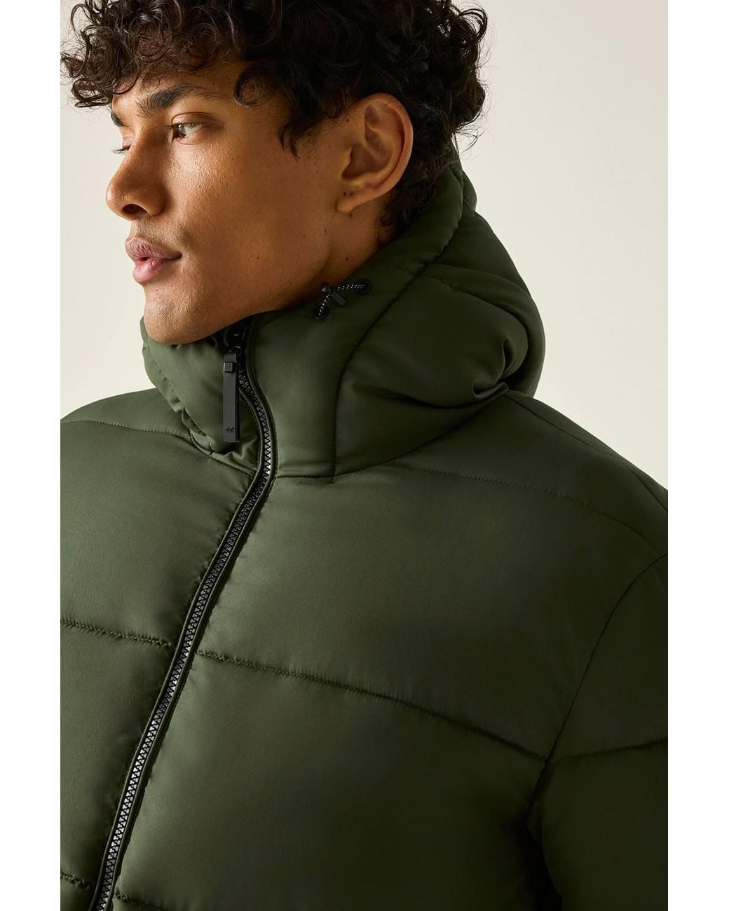 Regatta Green Waterproof Marek Short Quilted Jacket for men