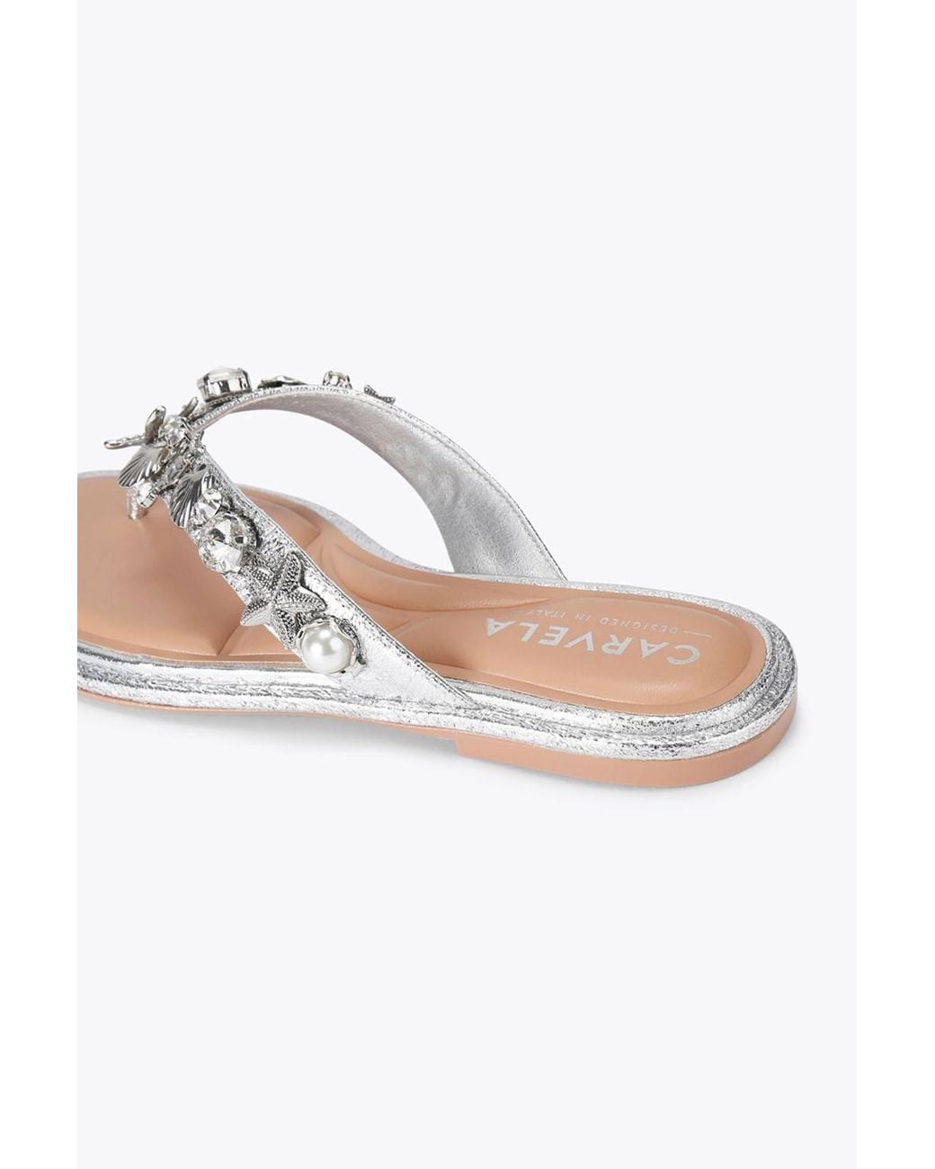 Carvela Kurt Geiger White 'Marina Flat Sandal' Sandals