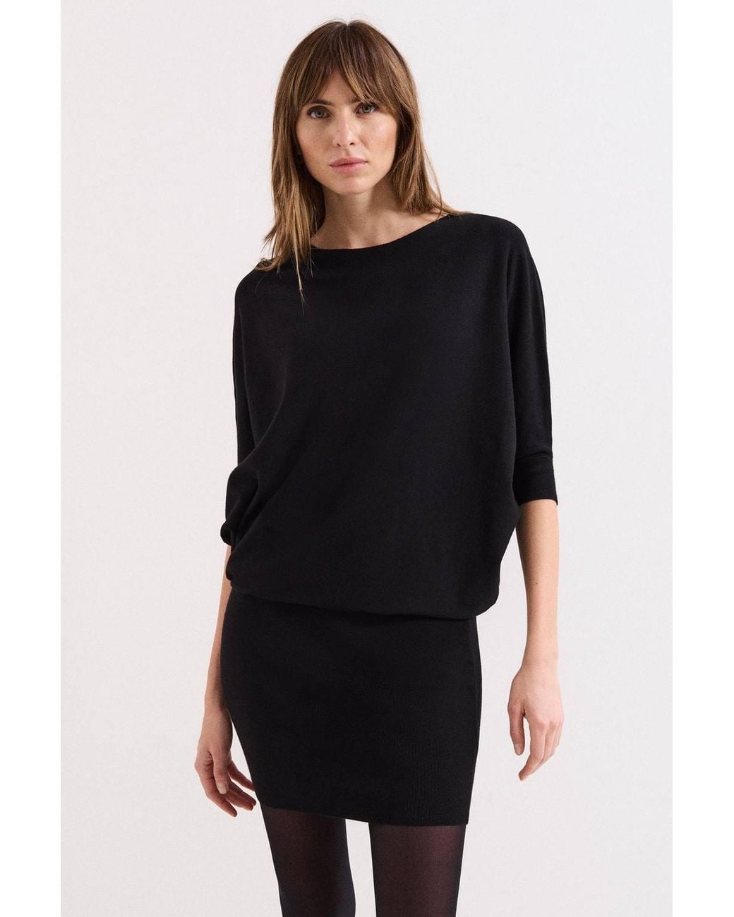 Phase Eight Black Becca Batwing Dress