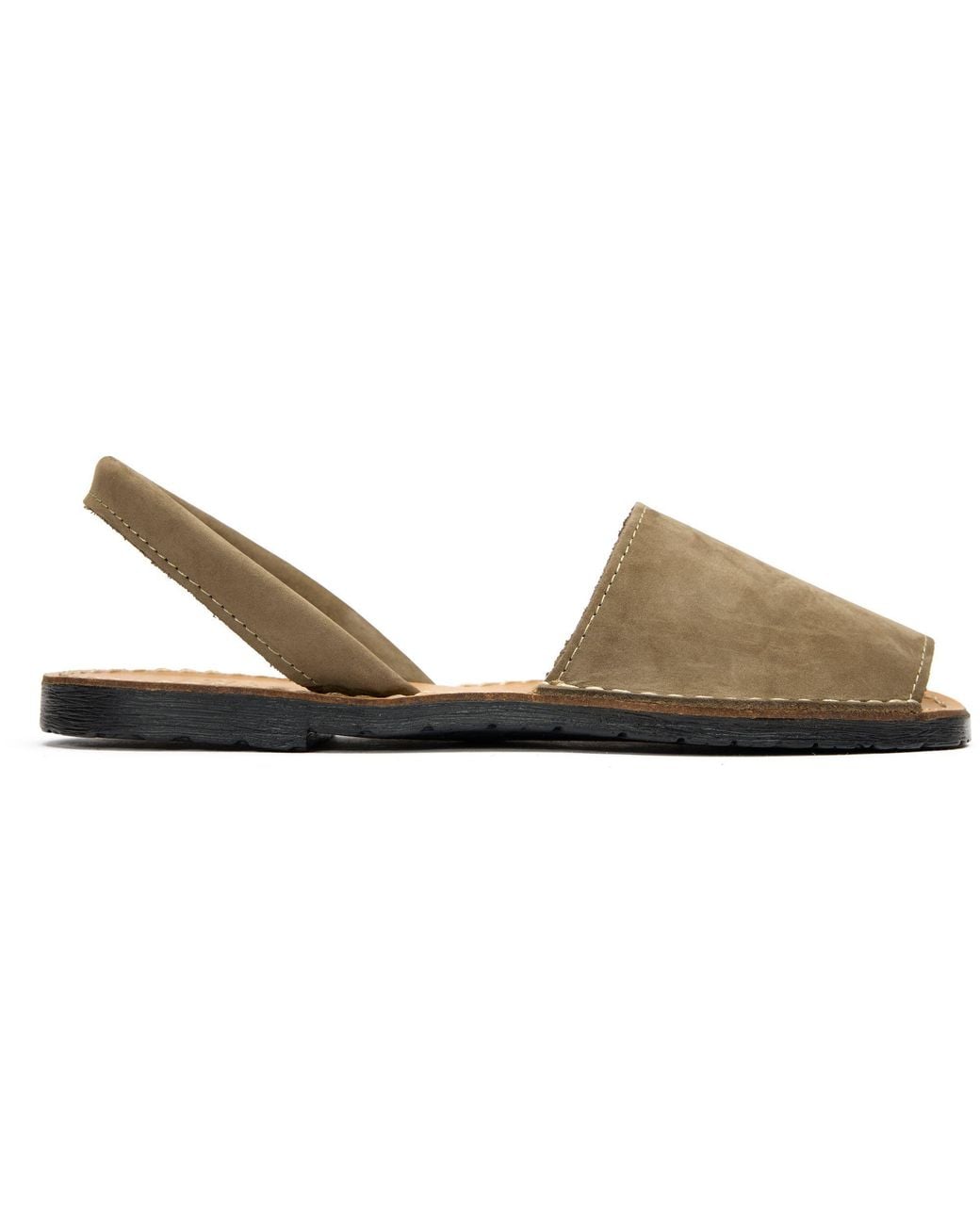 Sole Green Macaw Nubuck Menorcan Sandals