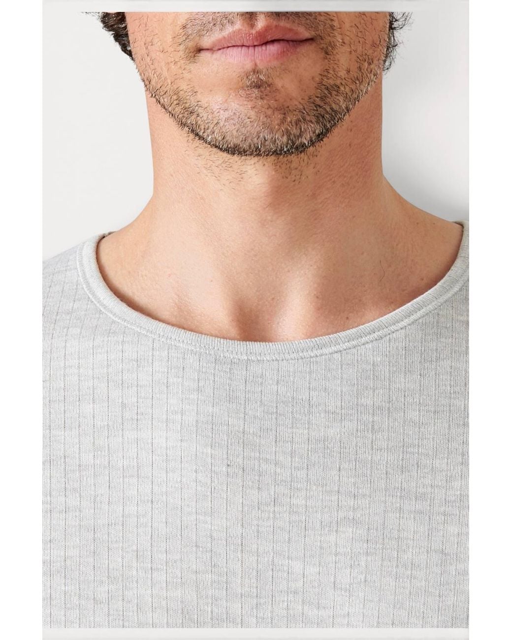 DAMART Gray Thermal Intense Warmth Long-Sleeved Base Layer T-Shirt for men