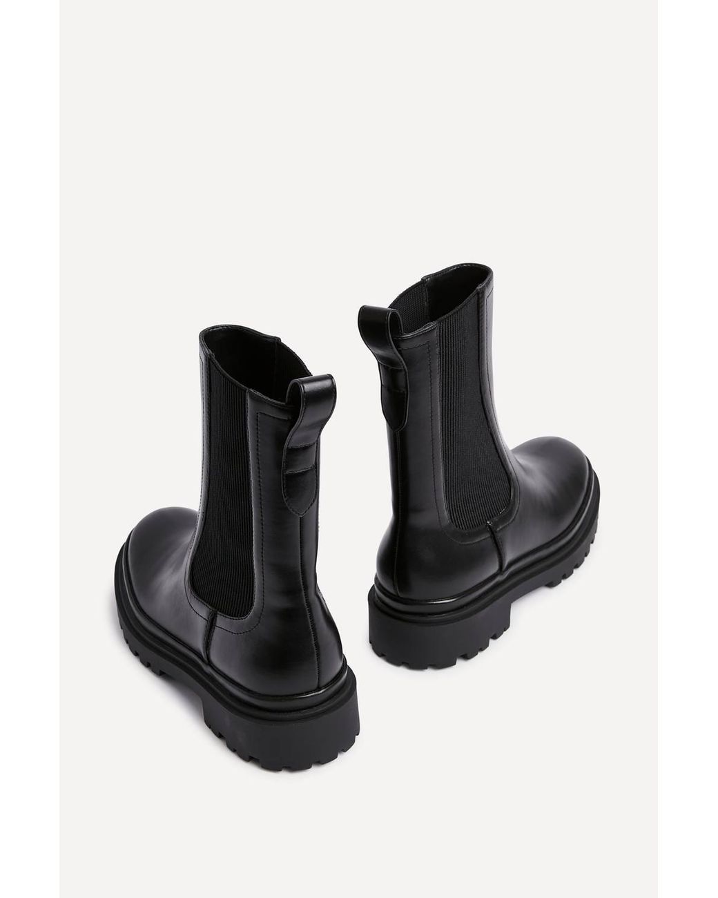 Linzi Black Command Chunky Chelsea Boots