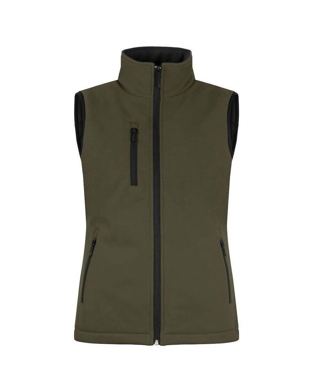 Clique Green Softshell Panels Gilet