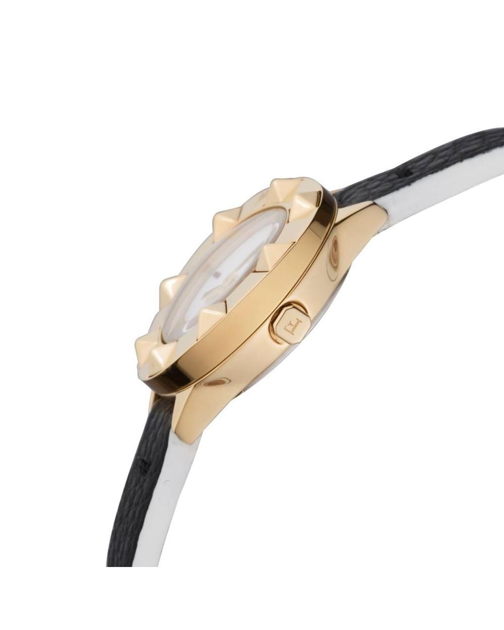 Furla Metallic Club Dial Calfskin Leather Watch