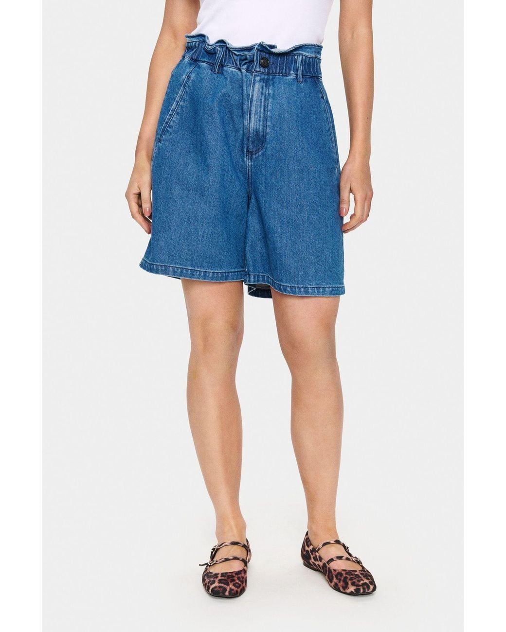 Saint Tropez Blue Kayosz High Waisted Shorts