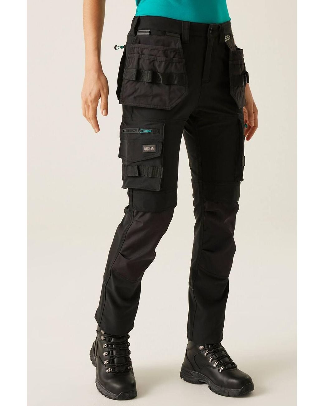 Regatta Black Cotton Stretch Holster Trousers