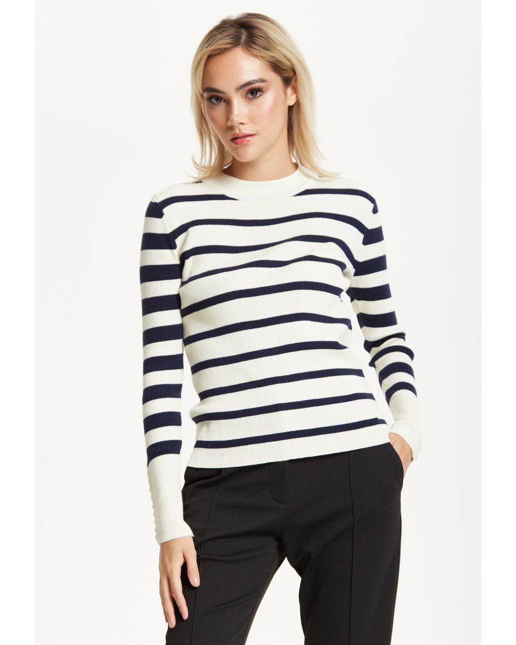 Liquorish Blue Stripe Jumper