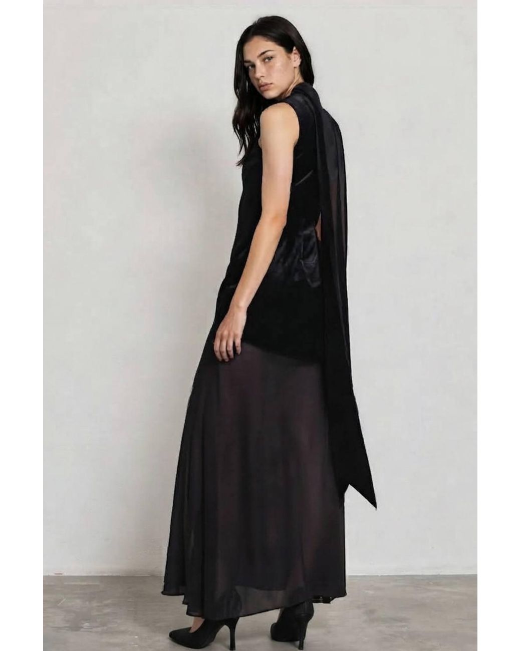 TFNC London Black Abigali Maxi Dress